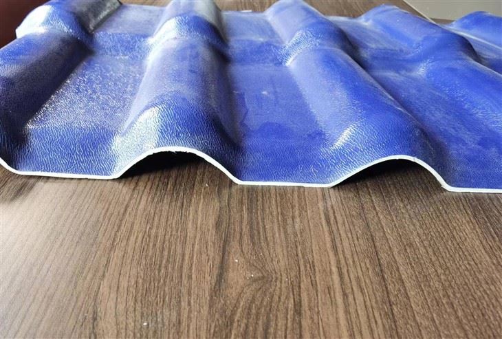 PVC glazed tile roof making machine